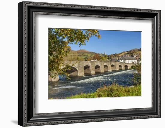 Bridge over River Usk, Crickhowell, Powys, Brecon, Wales, United Kingdom, Europe-Billy Stock-Framed Photographic Print