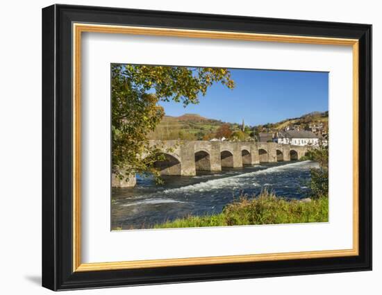 Bridge over River Usk, Crickhowell, Powys, Brecon, Wales, United Kingdom, Europe-Billy Stock-Framed Photographic Print