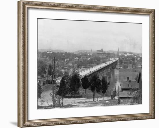 Bridge over Tennessee River in Knoxville-null-Framed Photographic Print