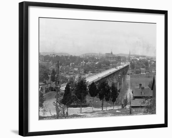 Bridge over Tennessee River in Knoxville-null-Framed Photographic Print