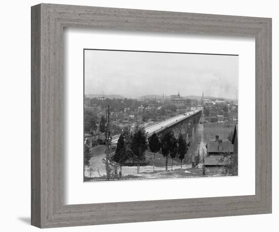 Bridge over Tennessee River in Knoxville-null-Framed Photographic Print