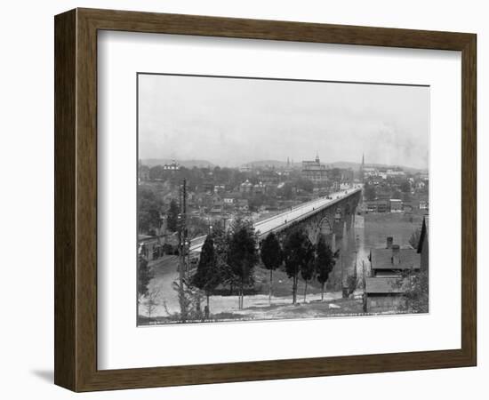 Bridge over Tennessee River in Knoxville-null-Framed Photographic Print