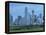 Bridge over the Dallas River Floodplain, and Skyline of the Downtown Area, Dallas, Texas, USA-Waltham Tony-Framed Premier Image Canvas