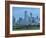 Bridge over the Dallas River Floodplain, and Skyline of the Downtown Area, Dallas, Texas, USA-Waltham Tony-Framed Photographic Print