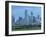 Bridge over the Dallas River Floodplain, and Skyline of the Downtown Area, Dallas, Texas, USA-Waltham Tony-Framed Photographic Print