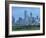 Bridge over the Dallas River Floodplain, and Skyline of the Downtown Area, Dallas, Texas, USA-Waltham Tony-Framed Photographic Print