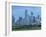 Bridge over the Dallas River Floodplain, and Skyline of the Downtown Area, Dallas, Texas, USA-Waltham Tony-Framed Photographic Print