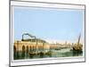 Bridge over the Lagoon, Venice, Italy, c1850-Giovanni Pividor-Mounted Giclee Print