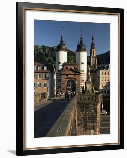 Bridge Over the Neckar River, Heidelburg, Baden Wurttemberg, Germany-Gavin Hellier-Framed Photographic Print