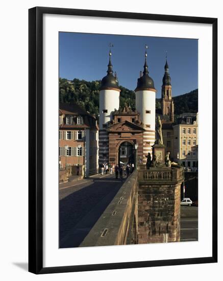 Bridge Over the Neckar River, Heidelburg, Baden Wurttemberg, Germany-Gavin Hellier-Framed Photographic Print