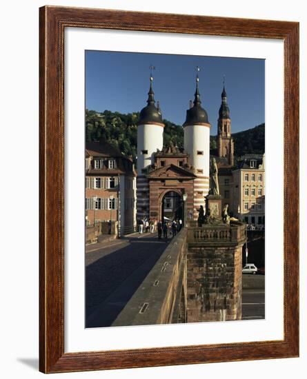 Bridge Over the Neckar River, Heidelburg, Baden Wurttemberg, Germany-Gavin Hellier-Framed Photographic Print