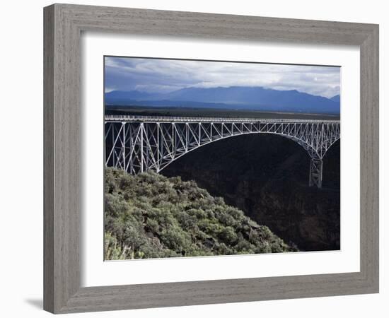 Bridge over the Rio Grande Gorge, Taos, New Mexico, United States of America, North America-Richard Cummins-Framed Photographic Print