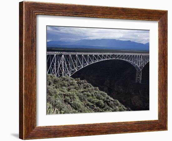 Bridge over the Rio Grande Gorge, Taos, New Mexico, United States of America, North America-Richard Cummins-Framed Photographic Print