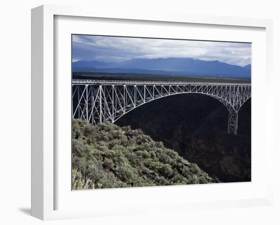 Bridge over the Rio Grande Gorge, Taos, New Mexico, United States of America, North America-Richard Cummins-Framed Photographic Print