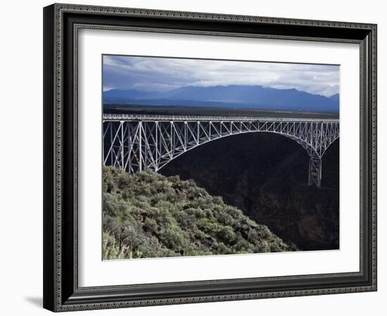 Bridge over the Rio Grande Gorge, Taos, New Mexico, United States of America, North America-Richard Cummins-Framed Photographic Print