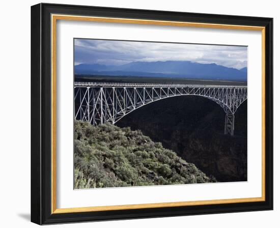 Bridge over the Rio Grande Gorge, Taos, New Mexico, United States of America, North America-Richard Cummins-Framed Photographic Print