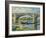 Bridge over the River at Argenteuil, 1874-Claude Monet-Framed Giclee Print