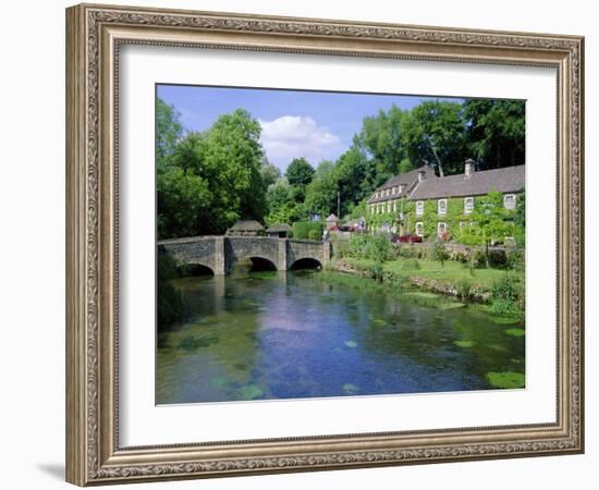 Bridge Over the River Colne, Bibury, the Cotswolds, Oxfordshire, England, UK-Neale Clarke-Framed Photographic Print