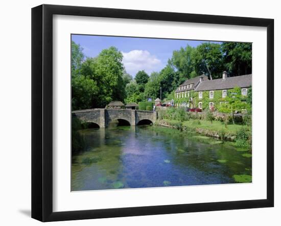 Bridge Over the River Colne, Bibury, the Cotswolds, Oxfordshire, England, UK-Neale Clarke-Framed Photographic Print