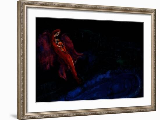 Bridge over the Seine-Marc Chagall-Framed Art Print