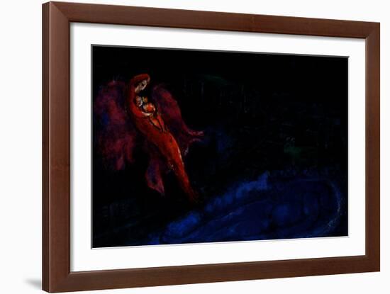 Bridge over the Seine-Marc Chagall-Framed Art Print