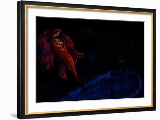 Bridge over the Seine-Marc Chagall-Framed Art Print