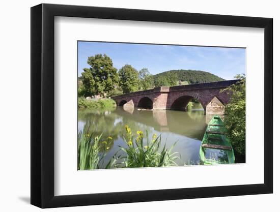 Bridge over the Tauber River, Gamburg, Taubertal Valley-Markus Lange-Framed Photographic Print