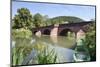 Bridge over the Tauber River, Gamburg, Taubertal Valley-Markus Lange-Mounted Photographic Print