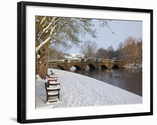 Bridge over the Wye River, Bakewell, Derbyshire, England, United Kingdom, Europe-Frank Fell-Framed Photographic Print