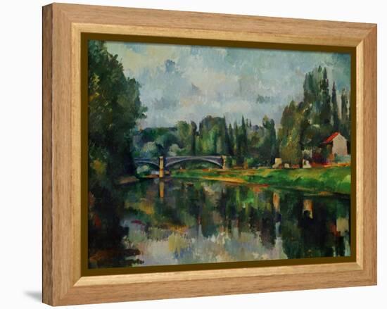 Bridge Over Ther Marne at Creteil, 1888-Paul Cézanne-Framed Premier Image Canvas