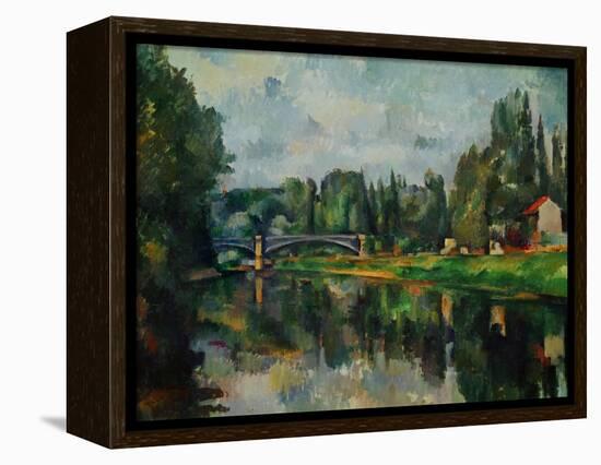 Bridge Over Ther Marne at Creteil, 1888-Paul Cézanne-Framed Premier Image Canvas