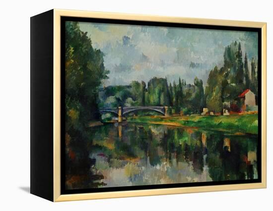 Bridge Over Ther Marne at Creteil, 1888-Paul Cézanne-Framed Premier Image Canvas