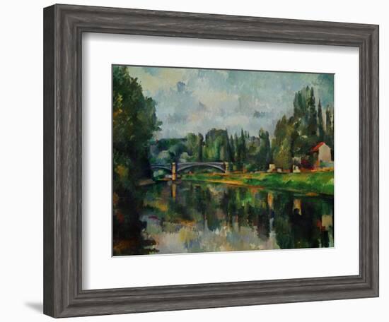 Bridge Over Ther Marne at Creteil, 1888-Paul Cézanne-Framed Giclee Print