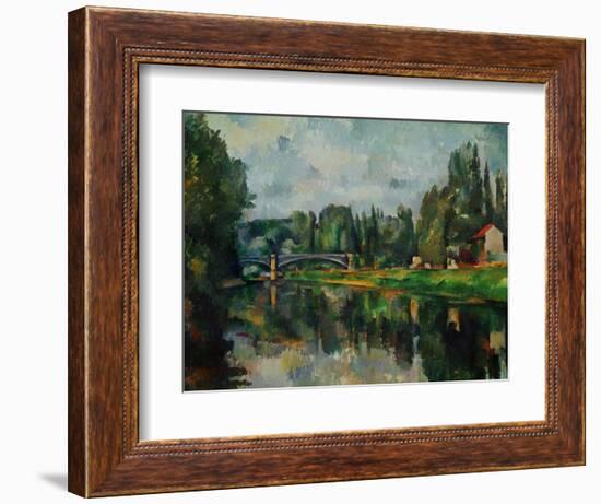 Bridge Over Ther Marne at Creteil, 1888-Paul Cézanne-Framed Giclee Print