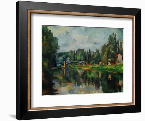 Bridge Over Ther Marne at Creteil, 1888-Paul Cézanne-Framed Giclee Print