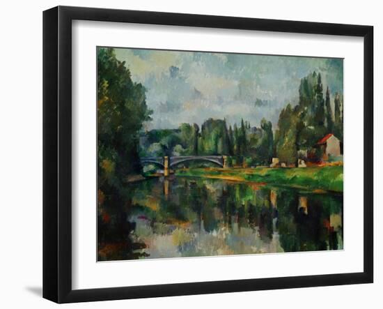 Bridge Over Ther Marne at Creteil, 1888-Paul Cézanne-Framed Giclee Print