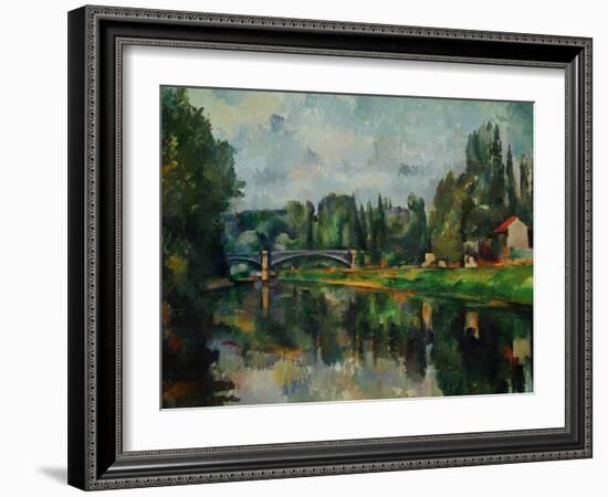 Bridge Over Ther Marne at Creteil, 1888-Paul Cézanne-Framed Giclee Print