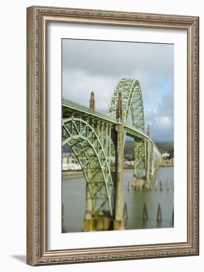 Bridge Over Yaquina Bay. Newport, OR-Justin Bailie-Framed Photographic Print