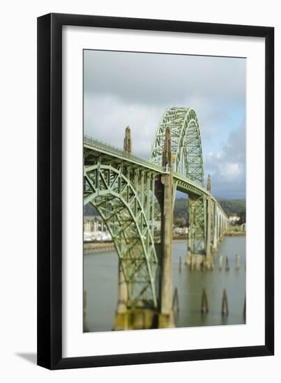 Bridge Over Yaquina Bay. Newport, OR-Justin Bailie-Framed Photographic Print