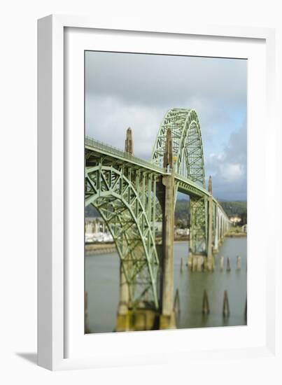 Bridge Over Yaquina Bay. Newport, OR-Justin Bailie-Framed Photographic Print