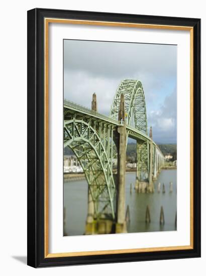 Bridge Over Yaquina Bay. Newport, OR-Justin Bailie-Framed Photographic Print