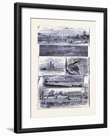 Bridge Port Stratford and Milford United States of America-null-Framed Giclee Print