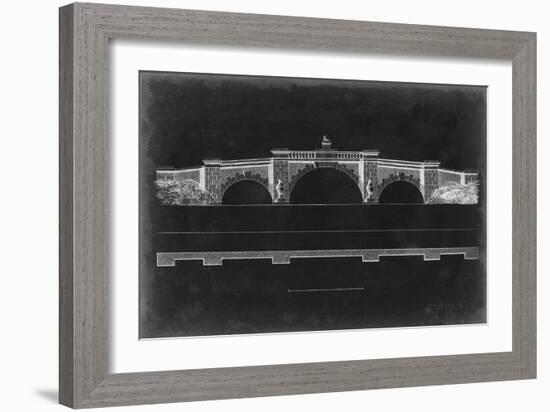 Bridge Schematic III-null-Framed Art Print