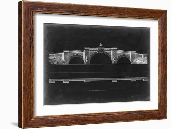 Bridge Schematic III-null-Framed Art Print