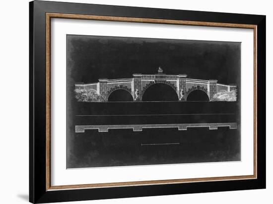 Bridge Schematic III-null-Framed Art Print