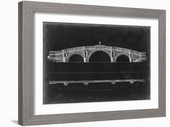 Bridge Schematic IV-null-Framed Art Print