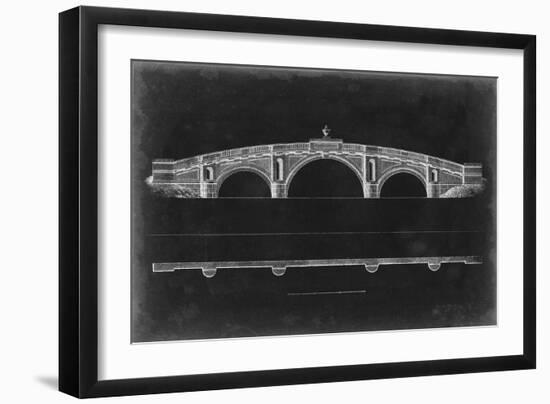 Bridge Schematic IV-null-Framed Art Print