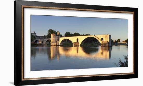 Bridge St. Benezet over Rhone River at Sunset, Provence-Alpes-Cote D'Azur-Markus Lange-Framed Photographic Print