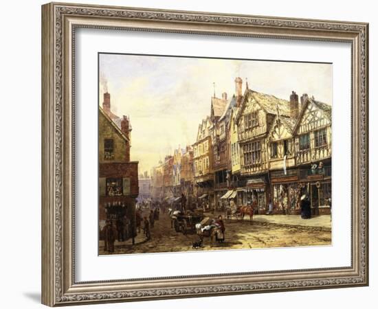 Bridge Street, Chester, England-Louise J. Rayner-Framed Giclee Print