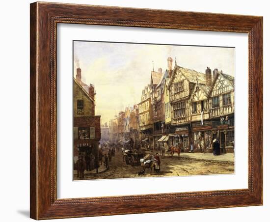 Bridge Street, Chester, England-Louise J. Rayner-Framed Giclee Print